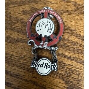 Hard Rock Cafe Collector's Pin - John Lennon Imagine There's No Hunger